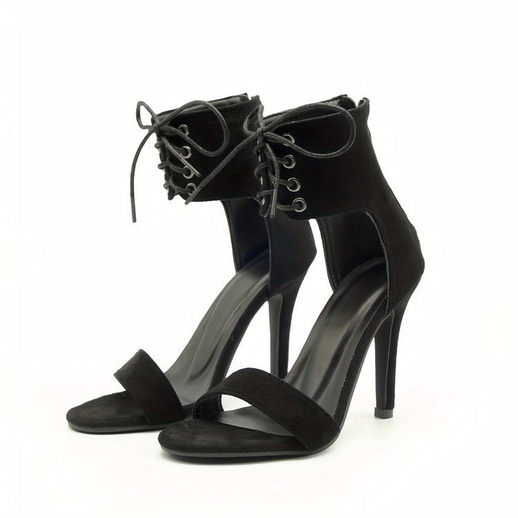 Layrix Noir Lace Stiletto Heel