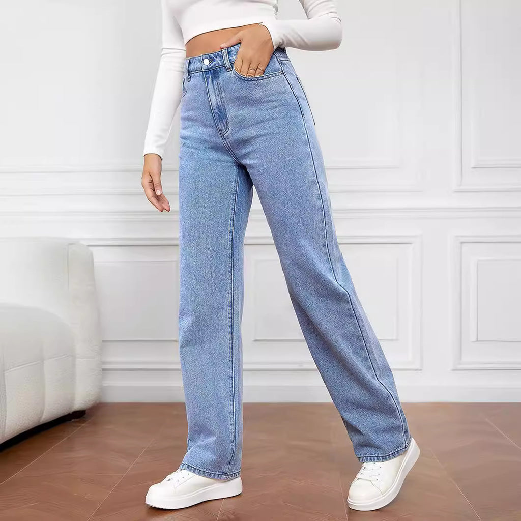 Layrix Sculpt Straight-Leg High-Waist Jeans