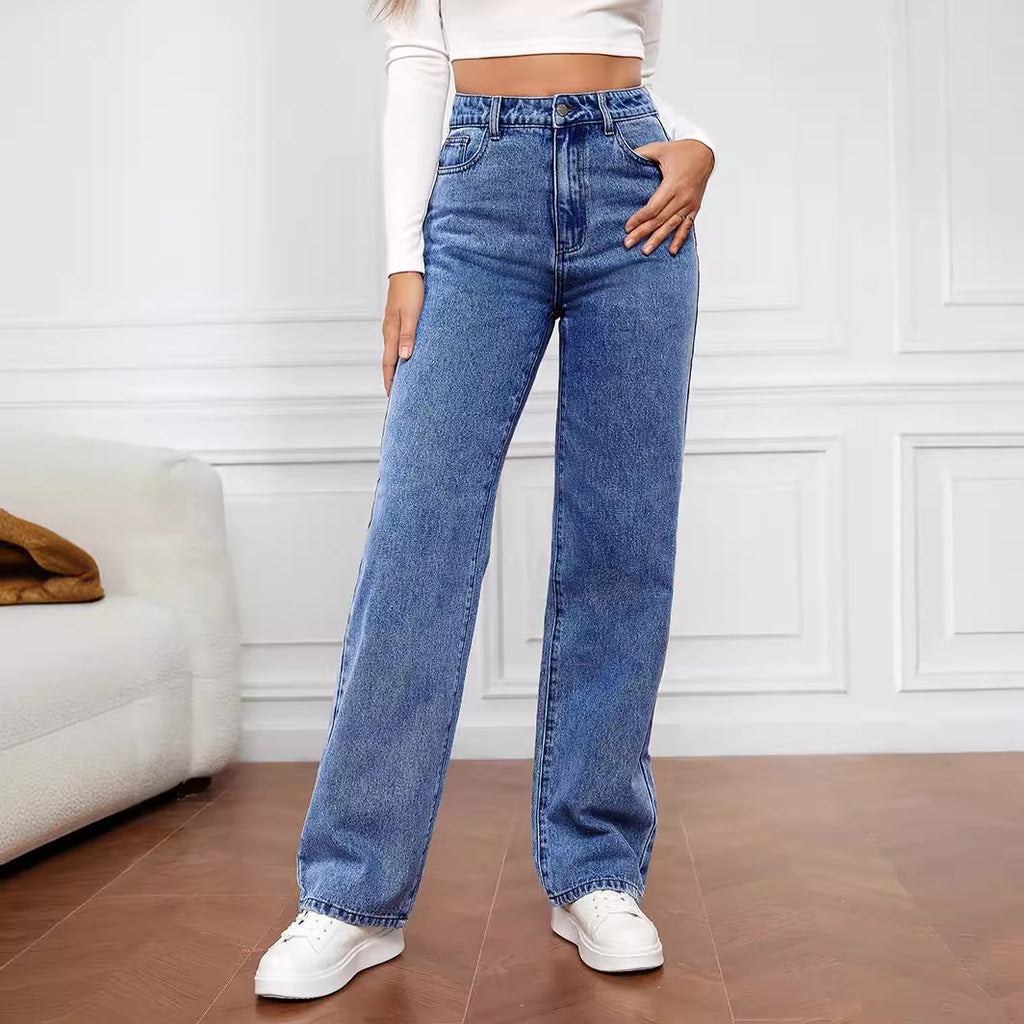 Layrix Sculpt Straight-Leg High-Waist Jeans