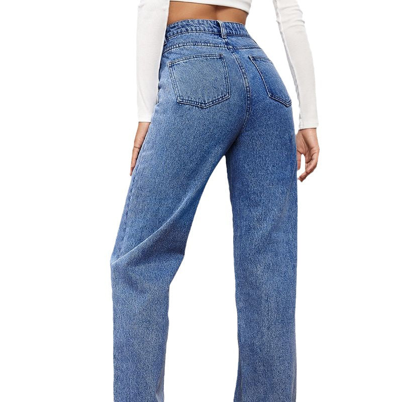 Layrix Sculpt Straight-Leg High-Waist Jeans