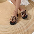 Layrix Wild Plush Cross Strap Slippers
