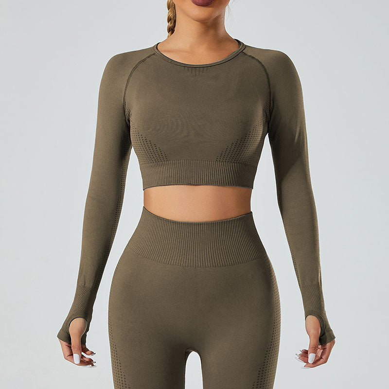 Seamless 5-Piece Sculpting Yoga Set for Women. High Waist Workout Outfit