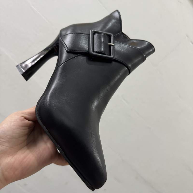 Layrix Sculpt Buckle Pointed Heel Boot