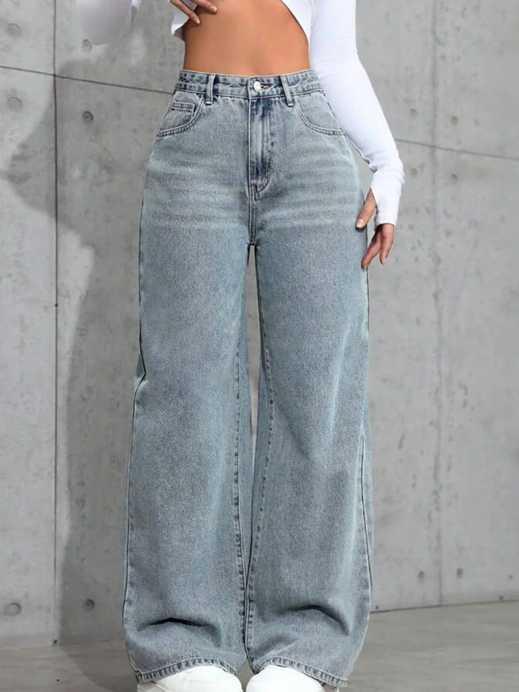 Layrix High Rise Wide Leg Denim Jeans