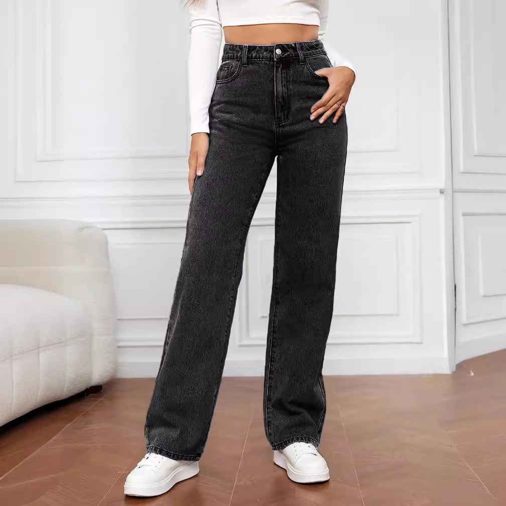 Layrix Sculpt Straight-Leg High-Waist Jeans