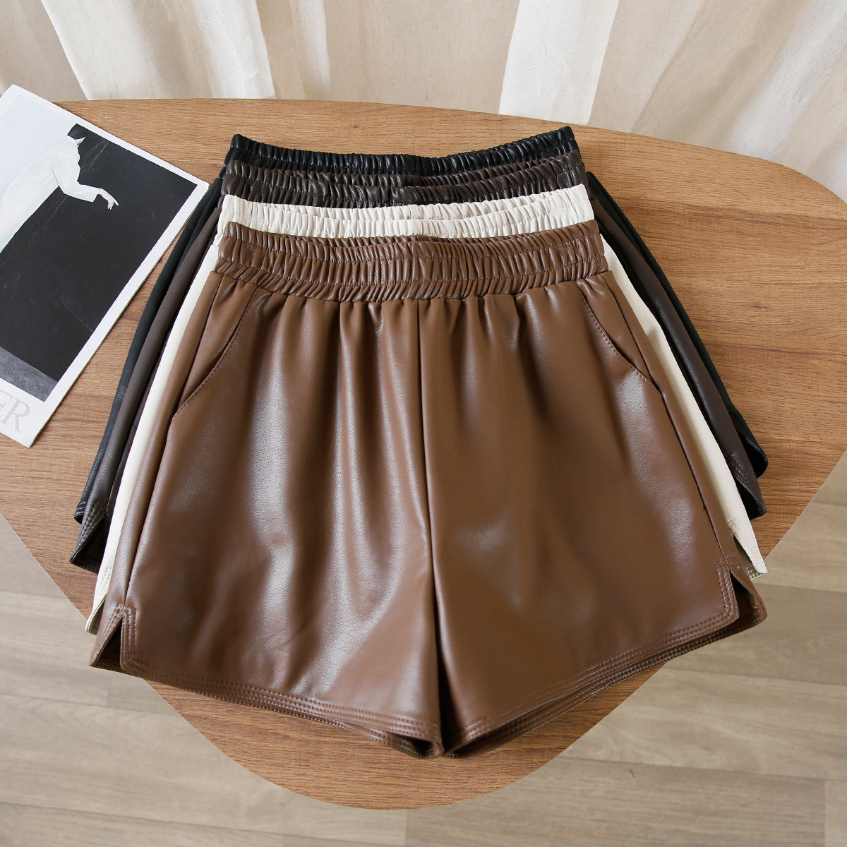 Layrix Luxe Leather Lounge Shorts