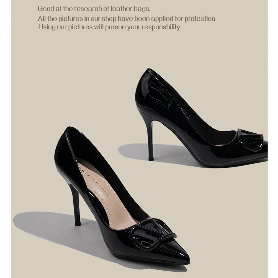 Layrix Noir Luxe Pointed Stiletto