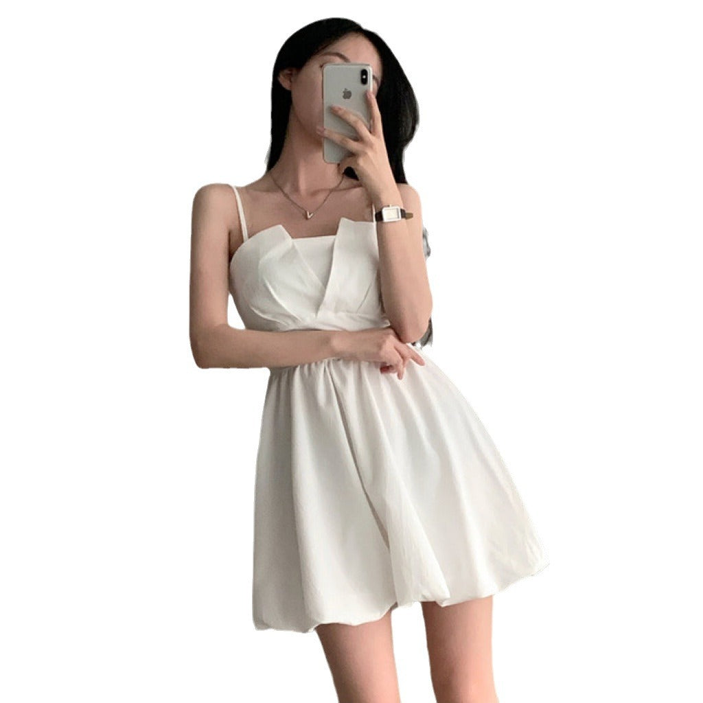 Layrix Soft Muse Back Tie Mini Dress