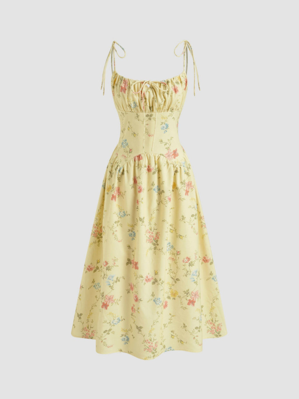 Layrix Soleil Floral A Line Midi Dress