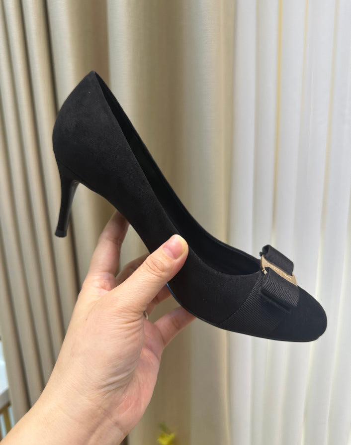 Layrix Elise Suede Couture Heel