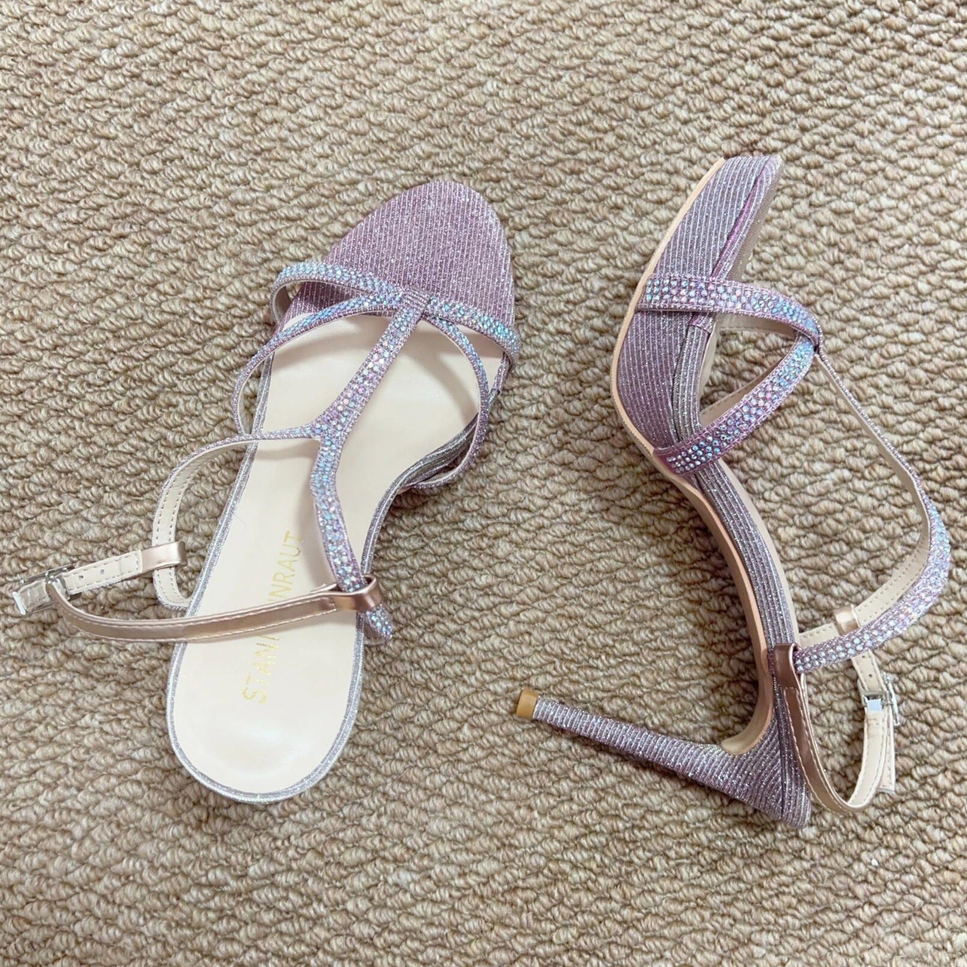 Layrix Celeste Crystal Stiletto Sandal