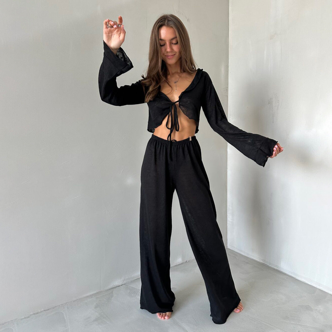 Layrix Luxe Tie-Front Lounge Set