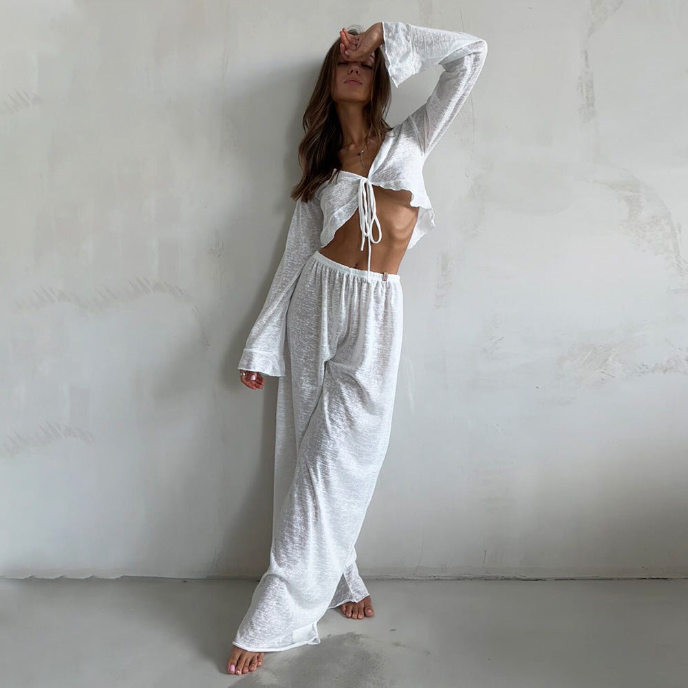 Layrix Luxe Tie-Front Lounge Set