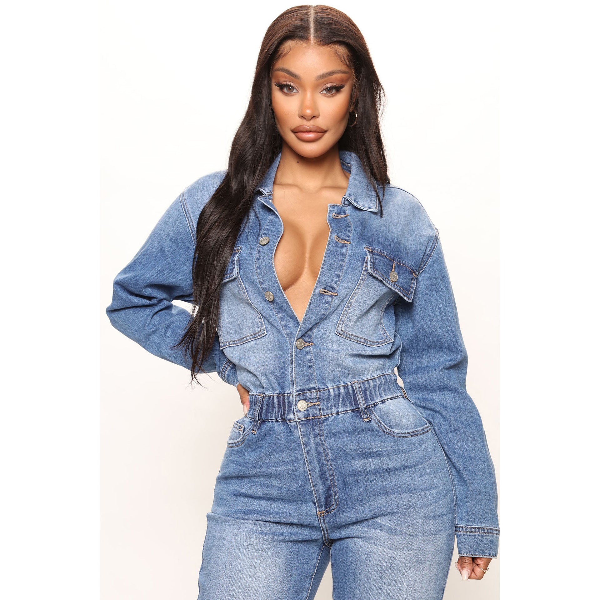Midnight Denim Sculpt Jumpsuit