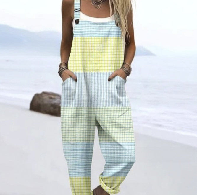 Layrix Relaxed Boho Wide Leg Overalls