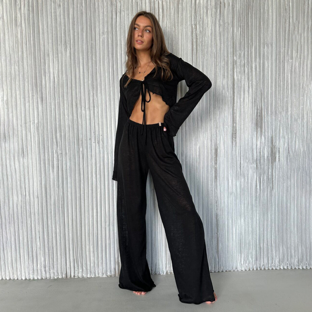 Layrix Luxe Tie-Front Lounge Set